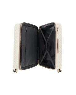 Women's Travel Bag Bone Logo Bamboo Polyester Travel-bags Beige