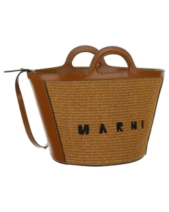 Women's Tropicalia Bucket Bag Raw Sienna Shoulder Brown