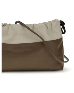 Women's Twin Clutch Bag Camel-Offwhite Shoulder