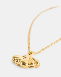 Women's Two-Tone Brass Gold-Silver Pendant Necklace Jewelry Bijoux