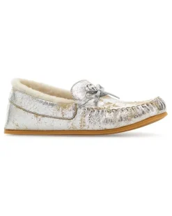 Women's Upper Moccasin Silver Lamb