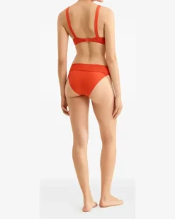Women's V-Neck Bikini Top Ss26 W Red
