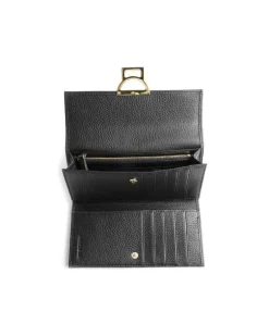 Women's Wallet Black Bovine Leather Bags