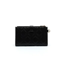 Women's Wallet Black Polyurethane Bags