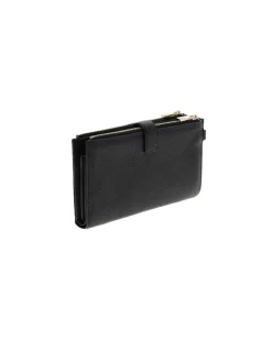 Women's Wallet Black Polyurethane Bags