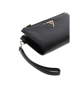 Women's Wallet Black Polyurethane Bags