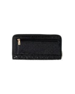 Women's Wallet Black Polyurethane Bags