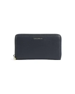 Women's Wallet Midnight Blue Cowhide Bags Navy