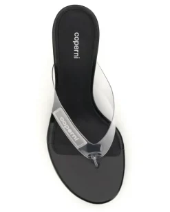 Women's Wedge Flip-Flops Sandals Clear Pvc