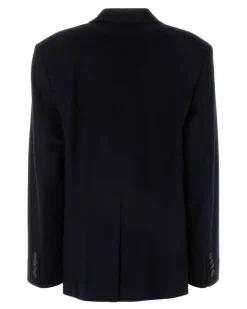 Women's Wool-Blend Blazer Navy Cashmere Blazers