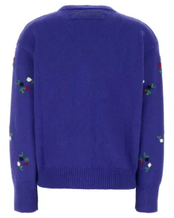 Women's Wool Blend Cardigan Bluette Maglieria Sweater