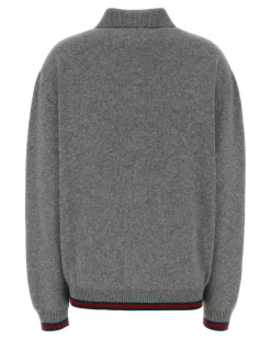 Women's Wool-Cashmere Blend Cardigan Gray