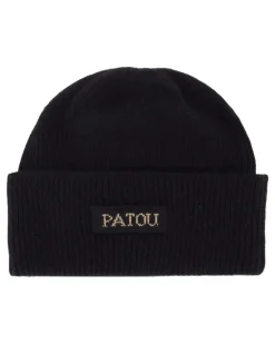 Women's Wool Ribbed Beanie Black