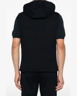 Women's Zip-Fastening Vest Aw25 M Black