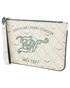 Women's Z Monogram Tennis Pouch - Synthetic White Accessories