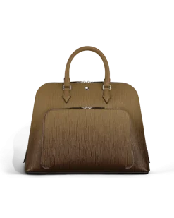 Writing Traveler Handtasche - Sandfarben - Leder - MB220266 - Tragetaschen