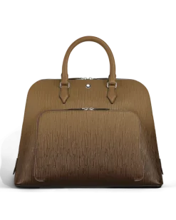 Writing Traveler Handtasche - Sandfarben - Leder - MB220266 - Tragetaschen