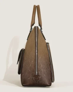 Writing Traveler Handtasche - Sandfarben - Leder - MB220266 - Tragetaschen