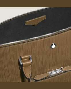 Writing Traveler Handtasche - Sandfarben - Leder - MB220266 - Tragetaschen
