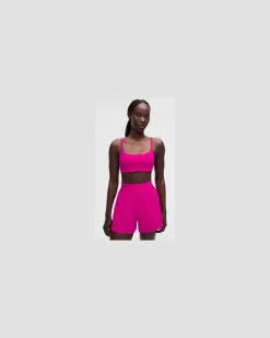 Wunder Train BH mit Racerback-Trägern Leichter Halt A/B-Cups für Frauen – Größe in Pink Flare
