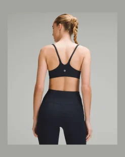 Wunder Train BH mit Racerback-Trägern Leichter Halt A/B-Cups für Frauen – Größe in True Navy