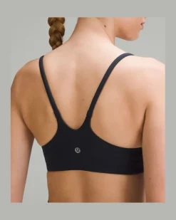 Wunder Train BH mit Racerback-Trägern Leichter Halt A/B-Cups für Frauen – Größe in True Navy