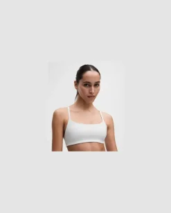 Wunder Train BH mit Racerback-Trägern Leichter Halt A/B-Cups für Frauen – Größe in White
