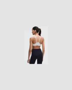 Wunder Train BH mit Racerback-Trägern Leichter Halt A/B-Cups für Frauen – Größe in White