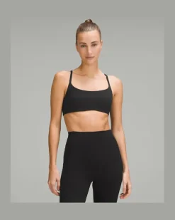 Wunder Train BH mit Racerback-Trägern Leichter Halt A/B-Cups für Frauen – Größe in Black