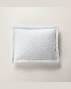 Wurfkissen aus Atlas mit Argyle-Muster White