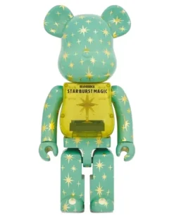 x Asami Matsumura Bearbrick Star Burst Magic 1000% Figur - Grün
