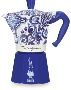 x Bialetti großer Moka Express Kaffeekocher (270ml) - Blau