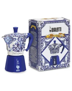 x Bialetti großer Moka Express Kaffeekocher (270ml) - Blau