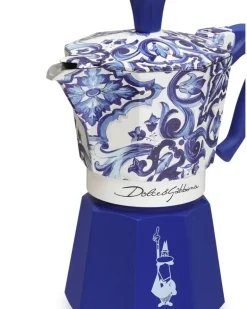 x Bialetti großer Moka Express Kaffeekocher (270ml) - Blau