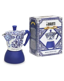 x Bialetti großer Moka Induktionskaffeekocher - Blau