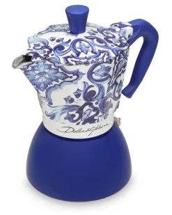 x Bialetti großer Moka Induktionskaffeekocher - Blau