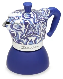 x Bialetti mittelgroßer Moka Induktionskaffeekocher - Blau