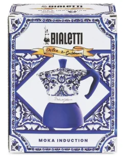 x Bialetti mittelgroßer Moka Induktionskaffeekocher - Blau