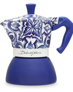 x Bialetti mittelgroßer Moka Induktionskaffeekocher - Blau