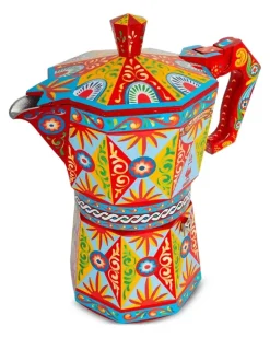 x Bialetti Moka Sicilian Expresso-Kanne (50 Tassen) - Orange