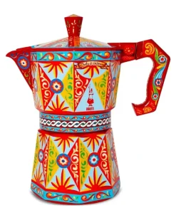 x Bialetti Moka Sicilian Expresso-Kanne (50 Tassen) - Orange