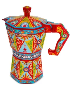 x Bialetti Moka Sicilian Expresso-Kanne (50 Tassen) - Orange