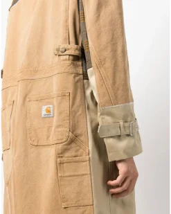 x Carharrt Trenchcoat mit Kontrasteinsätzen - Nude