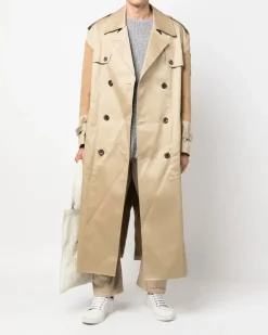 x Carharrt Trenchcoat mit Kontrasteinsätzen - Nude