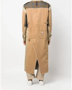 x Carharrt Trenchcoat mit Kontrasteinsätzen - Nude