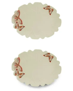 x Claudia Schiffer Cloudy Butterflies Teller (2er-Set) - Weiß
