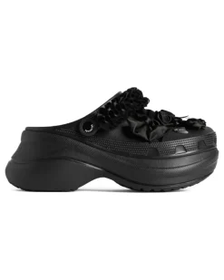 x Crocs™ JIBBITZ™ Mules mit Blumen - Schwarz