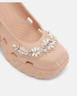 X Crocs Slingback-Pumps mit Kristallen Rosa