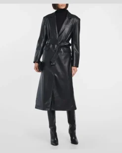 X EmRata Trenchcoat Valentina Schwarz