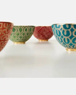 X Fortuny Set aus vier Müslischalen Multicolor